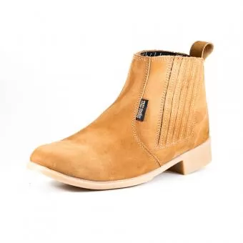 Botina em couro modelo 901V - Código 7